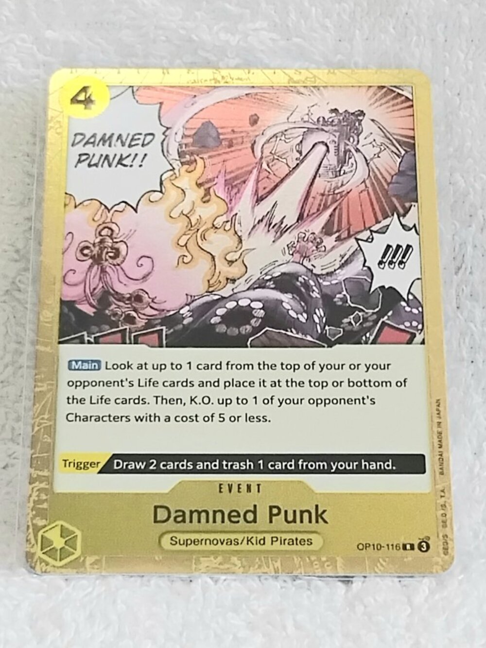 Mint One Piece Damned Punk Rare Event Foil Card OP10-116!!